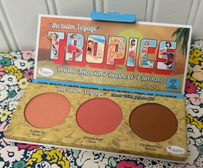 NEW THE BALM VOYAGE TROPICS POWDER TRIO (2) BLUSH (1) BRONZER SEE DESCRIPTION