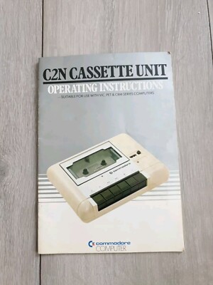 Commodore ANLEITUNGSBUCH nur C2N Kassetteneinheit VIC, HAUSTIER & CBM Computer Y239