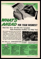 1945 Ex-Cell-O Corp. Detroit MI Complete Parts Production Facilities Print Ad