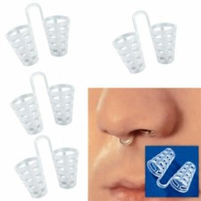 4pcs Silicone Anti Snore Nasal Dilators Apnea Aid Device Stop Snoring Nose Clip
