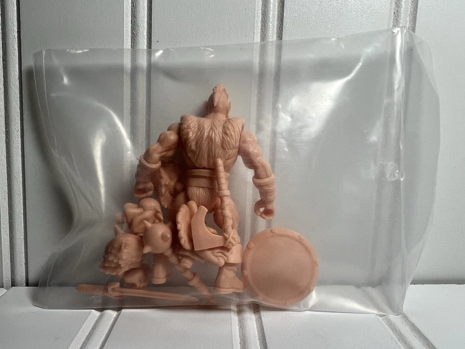 Figura Glyos Battle Tribes Frazetta Darkwolf Cyclops Heman en blanco carne de melocotón NUEVO Foto 2 de 4