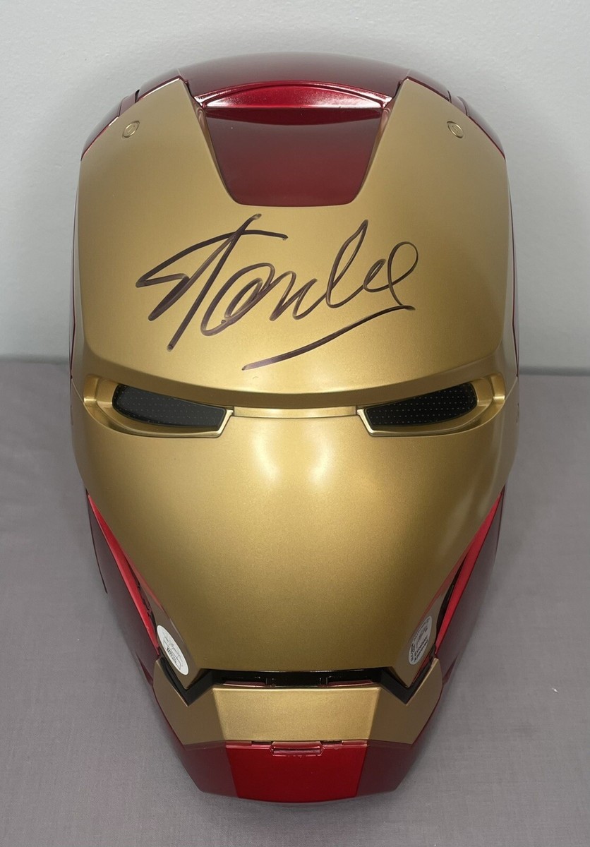 Stan Lee Signed Iron Man Helmet w/ JSA COA & Excelsior ~ Marvel Legends Stan Lee Signed Iron Man Helmet w/ JSA COA & Excelsior ~ Marvel Legends