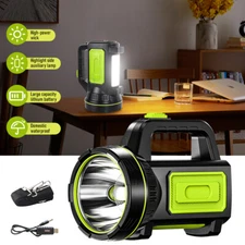 Portable Rechargeable LED Searchlight Super Bright Handheld Spotlight Flashlight