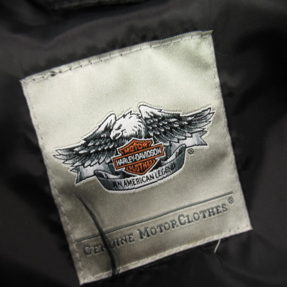 Жилет женский Harley Davidson без рукавов на молнии однотонный пуховик повседневный для улицы - Изображение 3 из 4