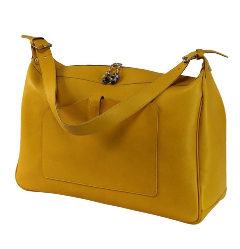 Terrida Italian Calf Leather Backpack Orange Tan Murano  display picture 1