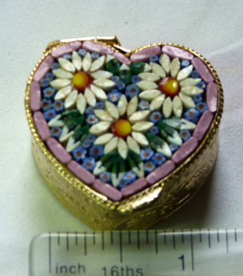 Vintage Decorative Pill Boxes Metal Various Styles & Prices Gold