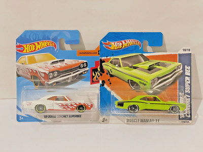 その他 High Speed! Special complete set 69 Dodge Coronet Super Bee Hot Wheels Muscle Mania/Flames Rare