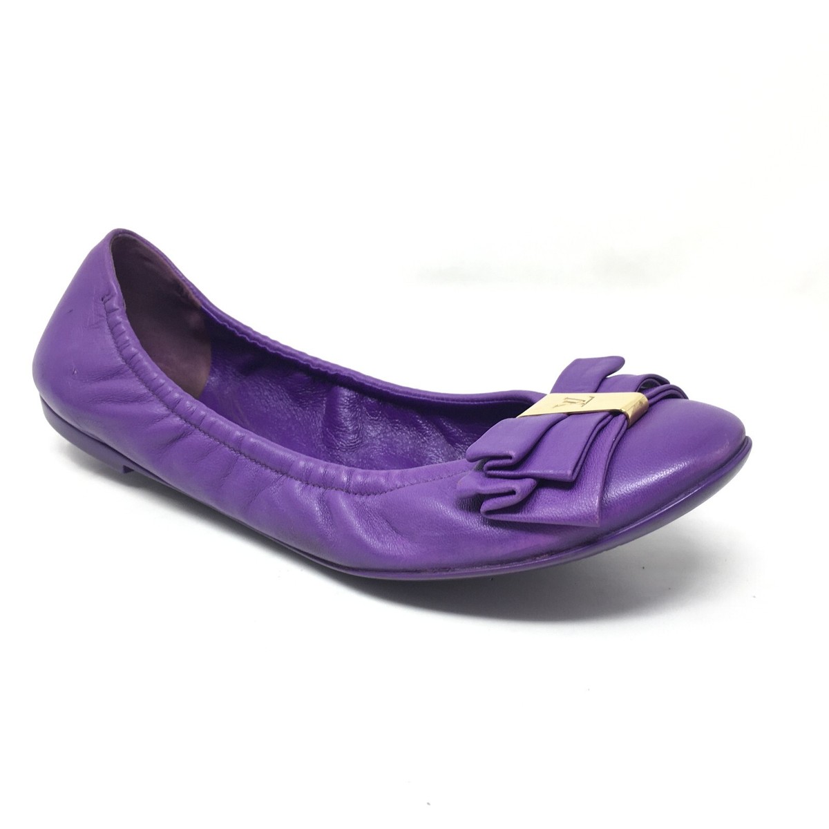 Louis Vuitton LV Logo Ballet Flats Shoes Womens Size 7.5 US Louis Vuitton LV Logo Ballet Flats Shoes Womens Size 7.5 US