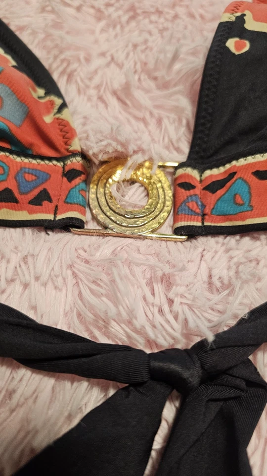 Top halter de bikini Trina Turk talla 6 MULTICOLOR Foto 2 de 4