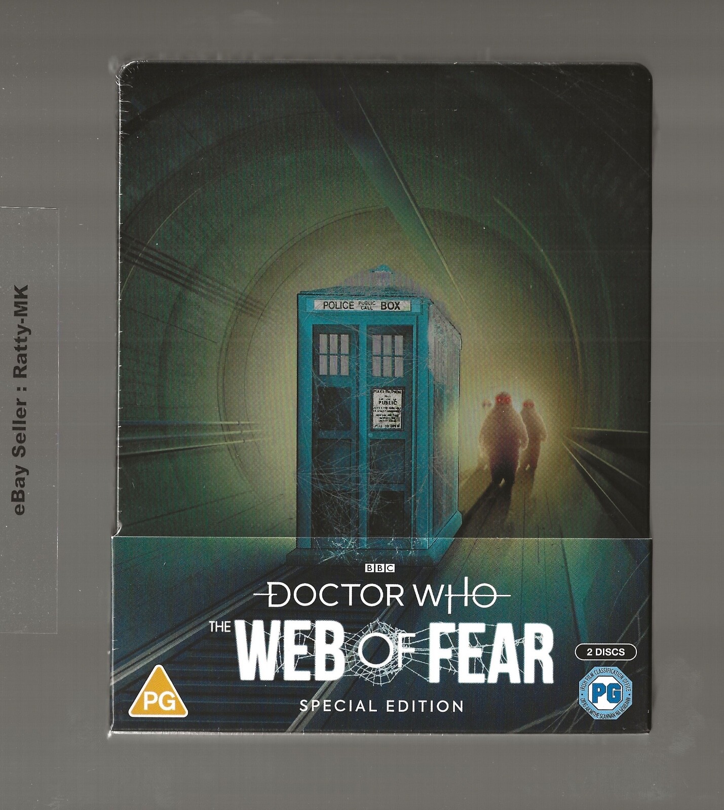 DOCTOR WHO THE WEB OF FEAR - UK EXCLUSIVE BLU RAY STEELBOOK - NEW & SEALED