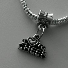 I Love To Cheer Charm Pendant Fits Most European Style Charm Bracelet Necklace