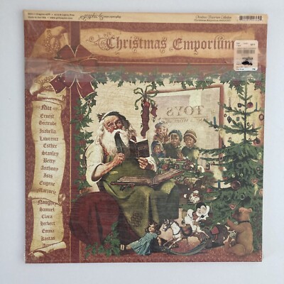 RARE Graphic 45 - 2011 CHRISTMAS EMPORIUM COLLECTION  8x8 paper pad NEW read all