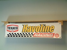 Texaco Havoline Racing &Ouml;l Banner Vintage Retro Werkstatt Garage Wand Display