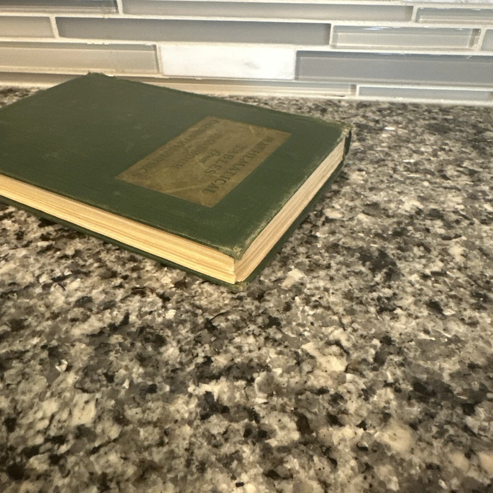 VINTAGE 1952 Mathematical Tables From Handbook Of Chemistry And Physics Book - Image 4 of 4