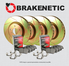 Fr Brakenetic Sport Slotted Brake Rotors Ceramic Pads Bsk82121