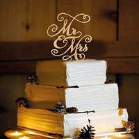 Rustic Wedding Cake Topper - - Mr And Mrs - Wa1028 on sale Rustic Wedding Cake Topper - - Mr And Mrs - Wa1028 on sale