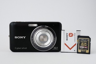 Sony Cyber-Shot DSC-W310 12.1MP CCD Digital Camera Black  Battery, Memory Card