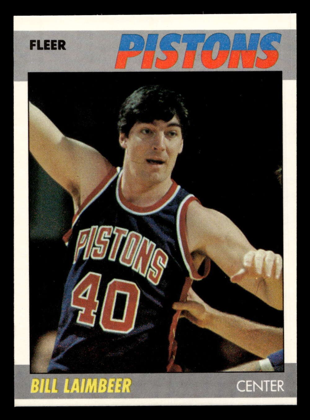 1987-88 Fleer #61 Bill Laimbeer Near Mint+ Pistons Basketball ID: 509412