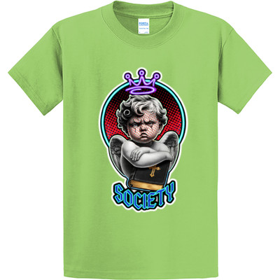 Neu Art Society X Artbag Tinte Graffiti Engel Limette T-Shirt SM-4XLARGE Aus USA