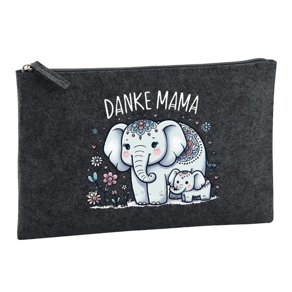 Kulturbeutel Danke Mama Elefanten Geschenkidee Danke Mama Geschenk PräSent Mitbr-image