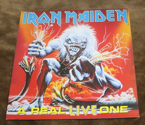 LP IRON MAIDEN A Real Live One 1993 First Pressing Inner Sleeve