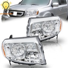 For 2009-2011 Honda Pilot Headlights Headlamps Wchrome Halogen Leftright Side For 2009-2011 Honda Pilot Headlights Headlamps Wchrome Halogen Leftright Side