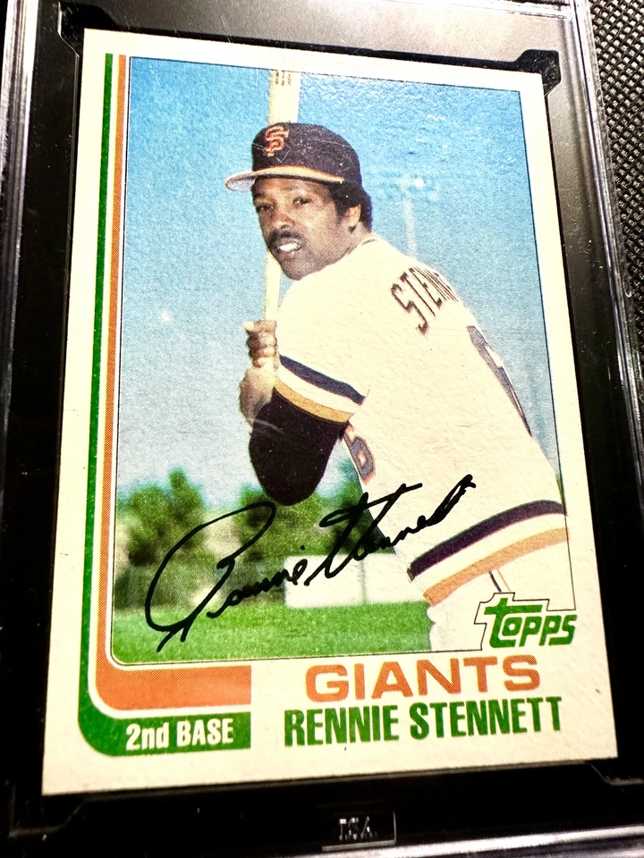 1982 Topps #84 Rennie Stennett San Francisco Giants ISA 10 GEM MINT - Image 2 of 3