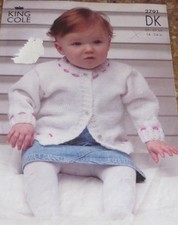 King Cole Knitting Pattern Baby's DK Cardigan & Child's Cardigan & Sweater 2791