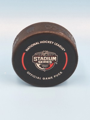 2023 NHL Stadium Series Raleigh Official Game Puck Commemorative Collectible
