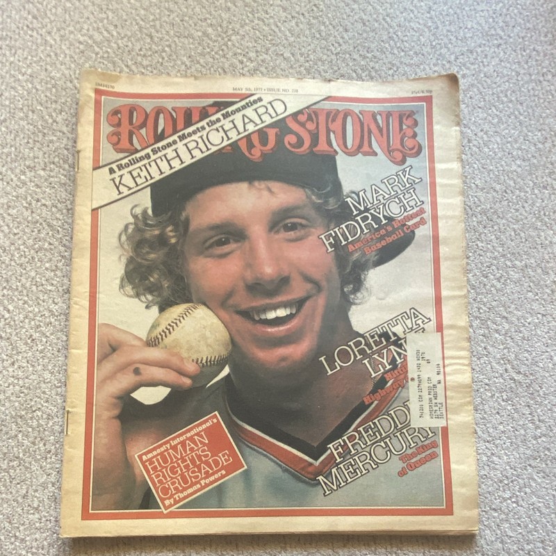 Rolling Stone May 1977Issue 238- Mark Fidrych Cover, Illustrated, English