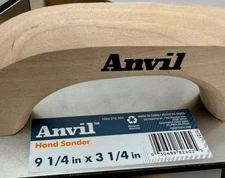 'Anvil' Brand Hand Sander. 9 1/4" X 3 1/4" Wood Handled. Lot of (4)