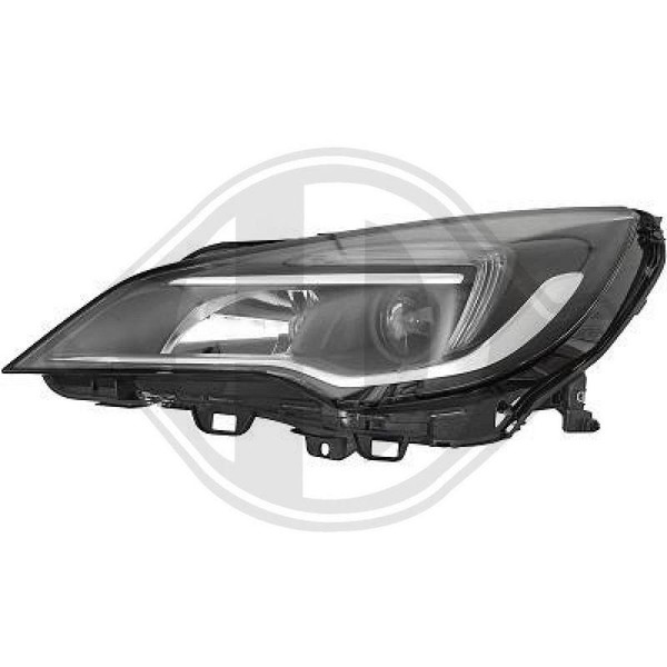 Hauptscheinwerfer Diederichs 1808081 Hd Priority Parts FüR Opel Links-image