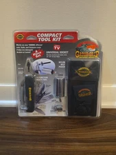 Endeavor Compact Tool Kit Multi-Tool Gator Grip Socket Adapter w/Pouch - New