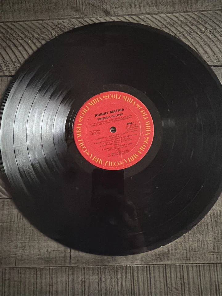 Johnny Mathis Friends In Love 1982 Columbia LP Record Album Vinyl FC37748 Hype - Image 4 of 4