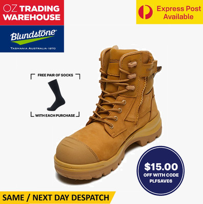Blundstone 8560 UK7.5 Rotoflex Wheat Composite Toe Cap Work Safety Boot Zip