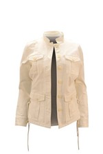 Tory Burch Sergeant Pepper Jacket In White Cotton Women Ivory S