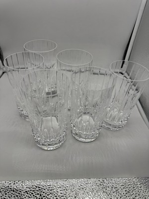 Vintage 6 Mikasa Hoya Japan Crystal Baccarat Harmonie pattern Tall Glass