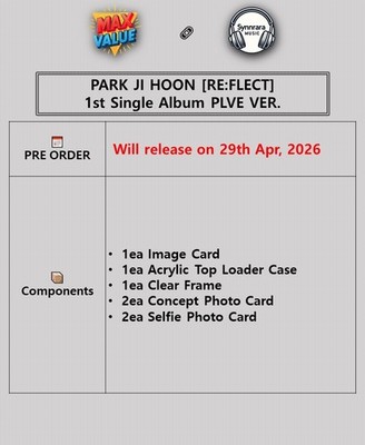 PARK JI HOON RE:FLECT 1st Single Album PLVE Ver/Image Card+Top
