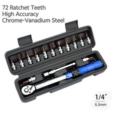 1/4 inch Torque Wrench Set Sturdy Drive Click Torque Screwdriver Wrench Set