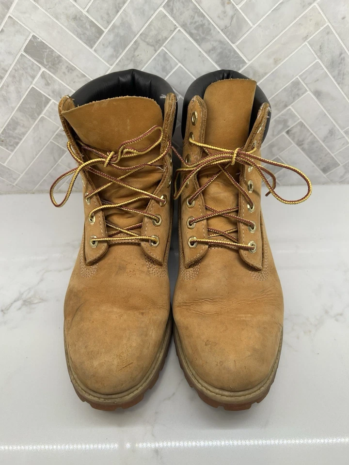 Timberland Premium 6" 6 Inch Waterproof Boots 10061 Wheat Mens Size 9 M 9M - Image 3 of 4