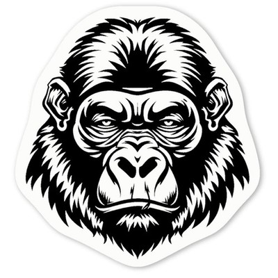 Aufkleber Sticker ''Gorilla Vector Art'' (DW045721)