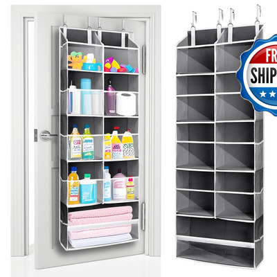 Ulg Over The Door Organizer 5-Tier Extra Large Hanging Storage 10 Mesh Pockets
