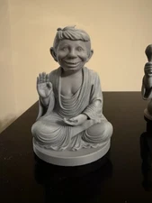 Alfred E Newman Buddha Statue - 3D Printed Figure - Mad Magazine