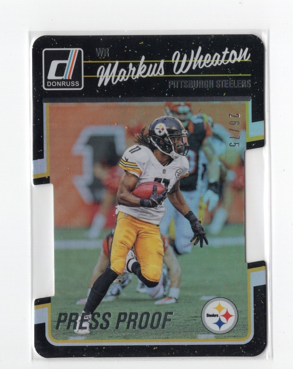 2016 Donruss Press Proof Silver Die-Cut SP/75 Markus Wheaton #239
