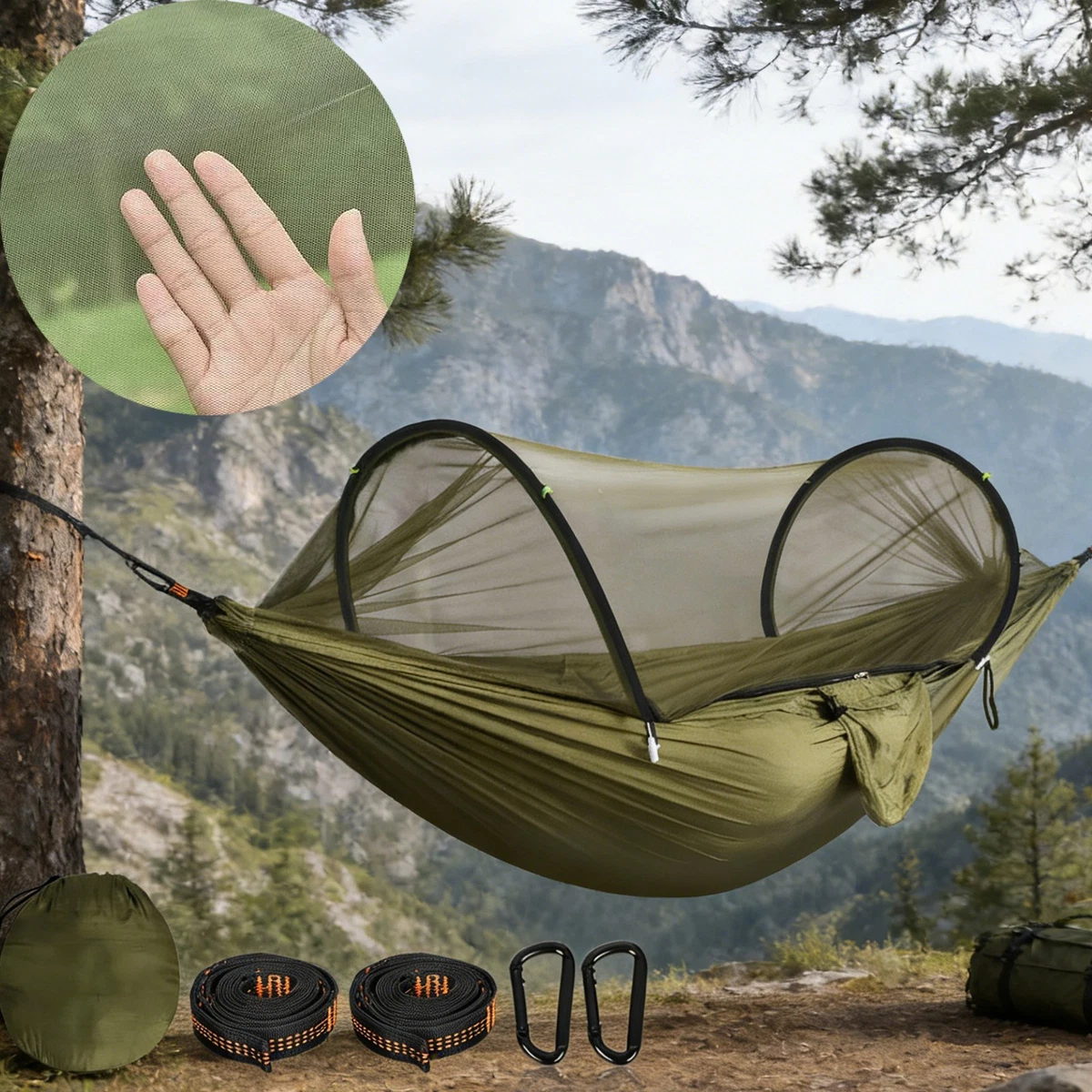tarp wohnwagen Sun sail with magnetic holder, telescopic poles for campers – Campnetic main image 1
