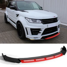 For Range Rover Sport Glossy Front Bumper Lip Spoiler Chin Splitter Body Kit