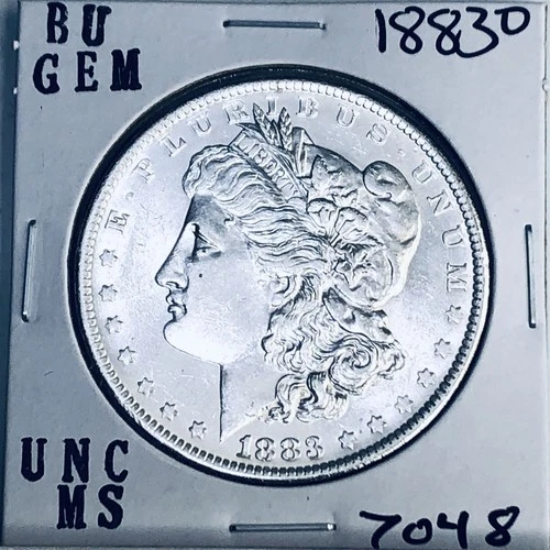 1883 O BU GEM MORGAN SILVER DOLLAR UNC MS+++ U.S. MINT RARE COIN 7048