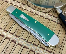 Case XX USA 2025 Smooth Spruce Green 64530 Arrowhead Trapper Pocket Knife