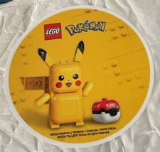 SDCC 2026 Pokemon LEGO Exclusive Sticker - Pikachu Brand New