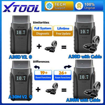 XTOOL A30D A30M Wireless Bidirectional Full System Diagnostic Tool OBD2 Scanner